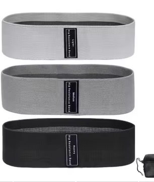 Fabric Resistance Bands Set – Hip en Booty Bands voor Krachttraining en Stretching