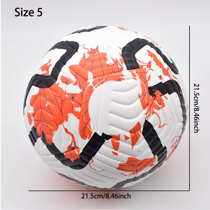 Voetbal Maat 5 – Machine Gestikte PU Trainings- en Wedstrijdbal voor Outdoor Gebruik