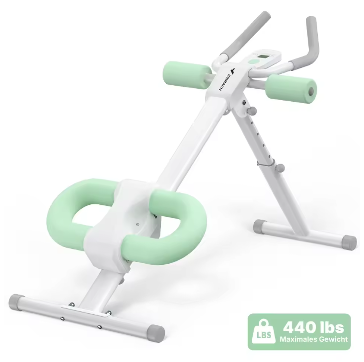 Ab Trainer Machine – Verstelbare Buikspiertrainer met LCD Display & Opvouwbaar Design