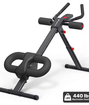 Ab Trainer Machine – Verstelbare Buikspiertrainer met LCD Display & Opvouwbaar Design