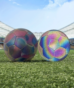 Reflecterende Voetbal Maat 5 – Lichtgevende Trainingsbal voor Binnen en Buiten