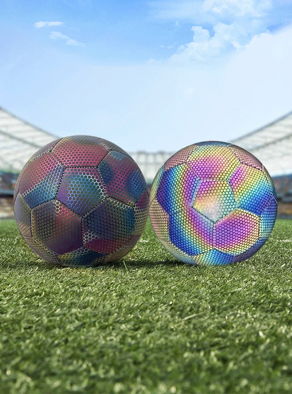 Reflecterende Voetbal Maat 5 – Lichtgevende Trainingsbal voor Binnen en Buiten