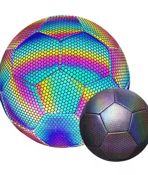 Reflecterende Voetbal Maat 4 en 5 – Glow in the Dark Trainingsbal voor Nacht en Outdoor