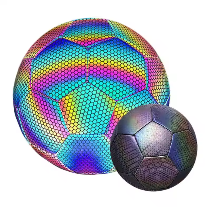 Reflecterende Voetbal Maat 4 en 5 – Glow in the Dark Trainingsbal voor Nacht en Outdoor