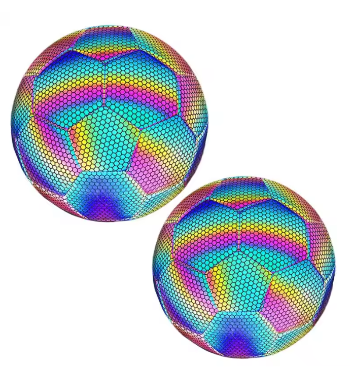 Reflecterende Voetbal Maat 4 en 5 – Glow in the Dark Trainingsbal voor Nacht en Outdoor