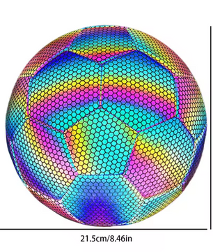 Reflecterende Voetbal Maat 4 en 5 – Glow in the Dark Trainingsbal voor Nacht en Outdoor
