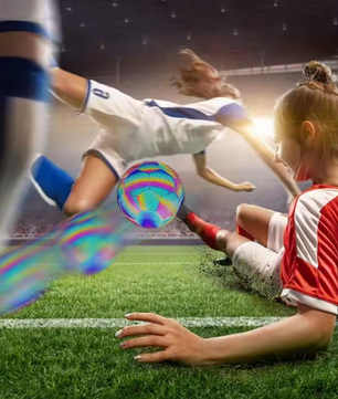 Reflecterende Voetbal Maat 4 en 5 – Glow in the Dark Trainingsbal voor Nacht en Outdoor
