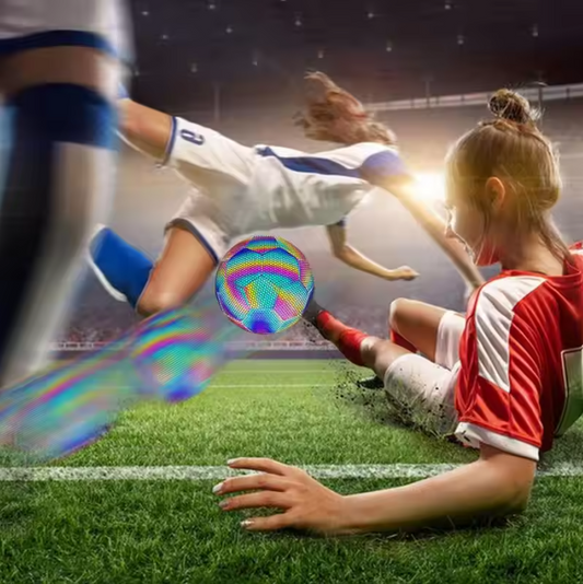 Reflecterende Voetbal Maat 4 en 5 – Glow in the Dark Trainingsbal voor Nacht en Outdoor