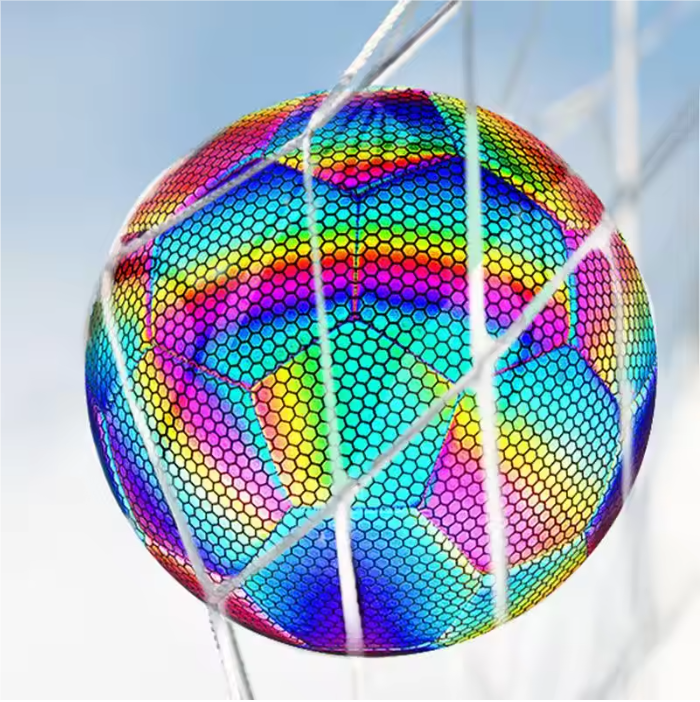 Reflecterende Voetbal Maat 4 en 5 – Glow in the Dark Trainingsbal voor Nacht en Outdoor