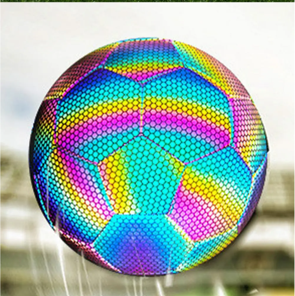 Reflecterende Voetbal Maat 4 en 5 – Glow in the Dark Trainingsbal voor Nacht en Outdoor