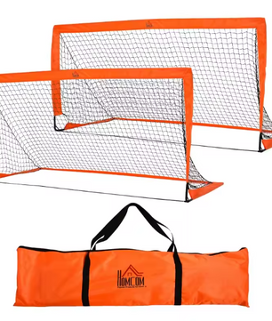 Set van 2 Voetbaldoelen 183 cm – Pop-up Goals met Net voor Training en Tuin