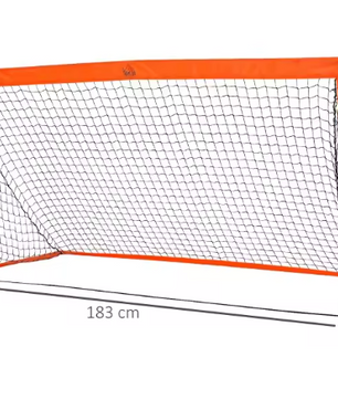 Set van 2 Voetbaldoelen 183 cm – Pop-up Goals met Net voor Training en Tuin