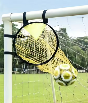 Voetbal Doel Target Net – Trainingsnet met Verstelbare Bevestiging