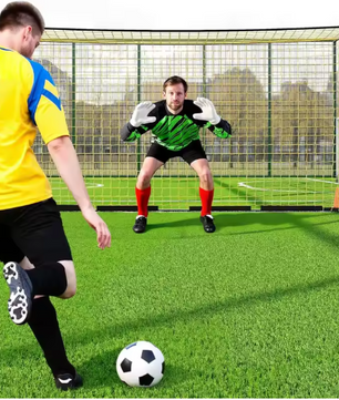 Voetbaldoel 366 cm – Draagbaar Goal met Metalen Frame en Net voor Training