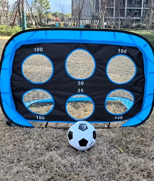 4-in-1 Pop-up Voetbaldoel – Opvouwbaar Trainingsnet voor Schieten en Passing