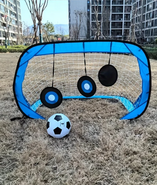 4-in-1 Pop-up Voetbaldoel – Opvouwbaar Trainingsnet voor Schieten en Passing