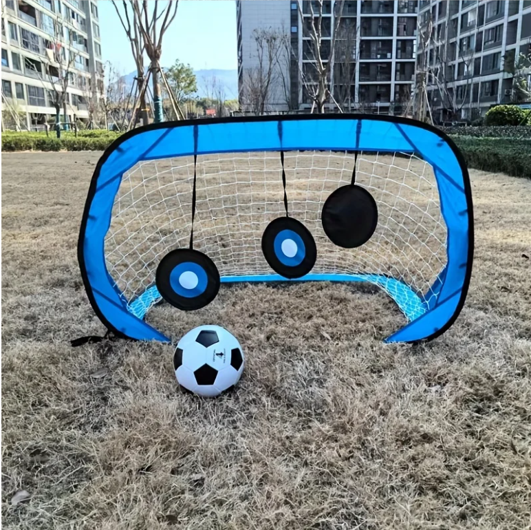 4-in-1 Pop-up Voetbaldoel – Opvouwbaar Trainingsnet voor Schieten en Passing