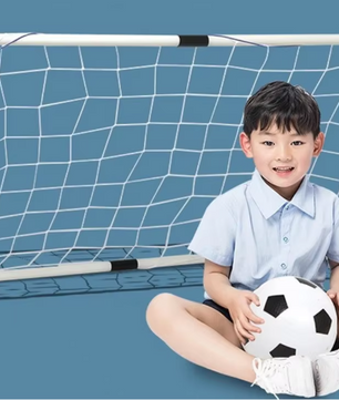 Kinder Voetbaldoel Set – Opvouwbaar Goal met Bal en Pomp voor Buiten
