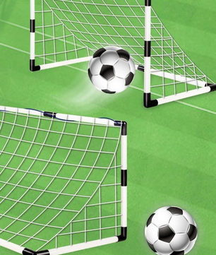 Kinder Voetbaldoel Set – Opvouwbaar Goal met Bal en Pomp voor Buiten
