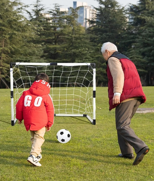 Kinder Voetbaldoel Set – Opvouwbaar Goal met Bal en Pomp voor Buiten