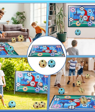 Kinder Voetbal Spel Set – Indoor en Outdoor Toss Game met Klittenbal en Doel