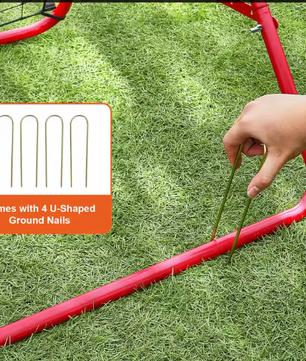 Voetbal Rebounder Net 1189 × 1189 cm – Verstelbare Hoeken, Draagbaar Trainingsdoel voor Precisie en Reactiesnelheid