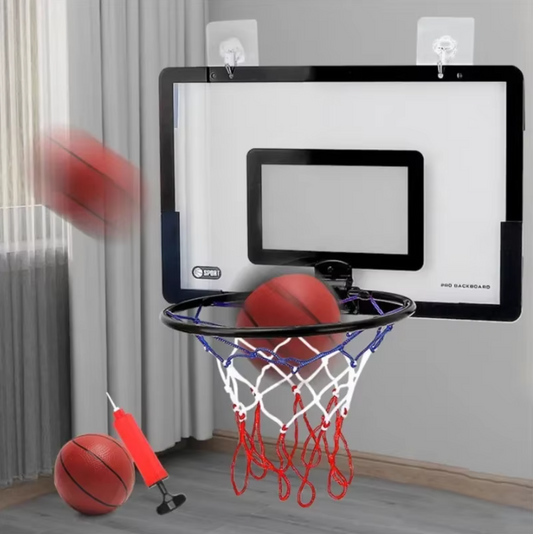 Kinder Basketbal Set voor Binnen – Muur Basket met Beugel Zonder Boren