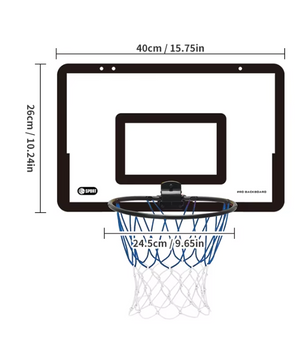 Kinder Basketbal Set voor Binnen – Muur Basket met Beugel Zonder Boren
