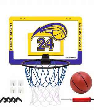 Kinder Basketbal Set voor Binnen – Muur Basket met Beugel Zonder Boren