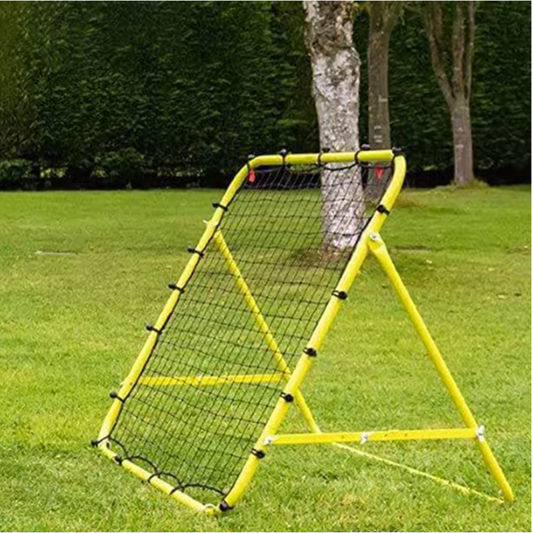 Voetbal Rebounder Net 100 × 100 cm – Trainingsnet met 20 Elastische Koorden, Zonder Frame
