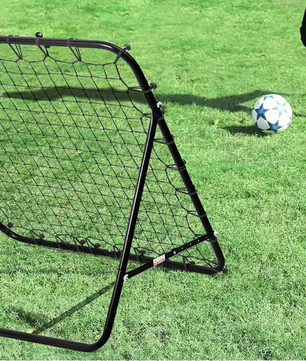 Voetbal Rebounder Net 100 × 100 cm – Trainingsnet met 20 Elastische Koorden, Zonder Frame