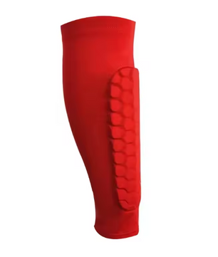Voetbal Scheenbeschermer Sokken – Compressie Kuitbescherming met Honingraat Padding, Comfort en Ondersteuning