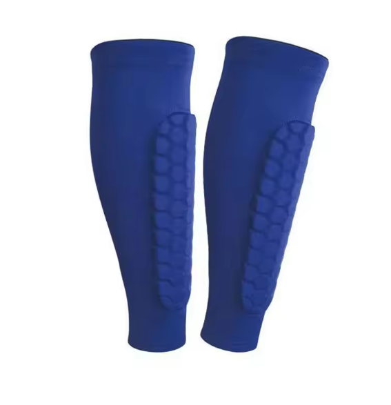 Voetbal Scheenbeschermer Sokken – Compressie Kuitbescherming met Honingraat Padding, Comfort en Ondersteuning