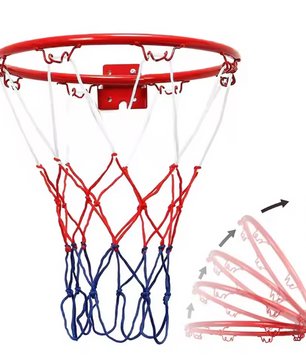 Basketbal Ring 32 cm – Stalen Hoop met Net voor Indoor & Outdoor