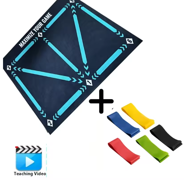Voetbal Trainingsmat 90 × 60 cm – Antislip Dribbelmat voor Techniek en Balcontrole