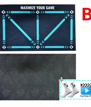 Voetbal Trainingsmat 90 × 60 cm – Antislip Dribbelmat voor Techniek en Balcontrole