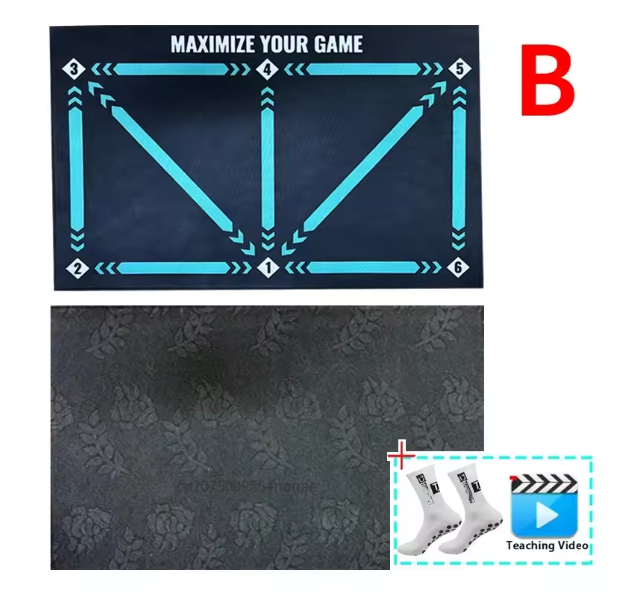 Voetbal Trainingsmat 90 × 60 cm – Antislip Dribbelmat voor Techniek en Balcontrole