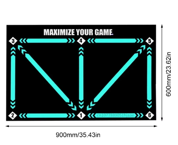 Voetbal Trainingsmat 90 × 60 cm – Antislip Dribbelmat voor Techniek en Balcontrole