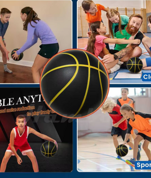 Stille Basketbal Maat 7 – Geluidloze Indoor Dribbelbal van Foam voor Training en Controle