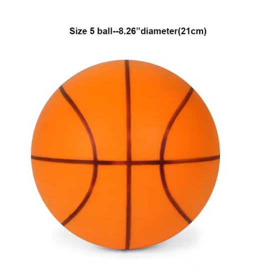 Stille Basketbal Maat 3/5/7 – Geluidloze Indoor Foam Bal met Hoge Stuit voor Training