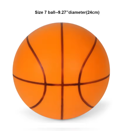 Stille Basketbal Maat 3/5/7 – Geluidloze Indoor Foam Bal met Hoge Stuit voor Training