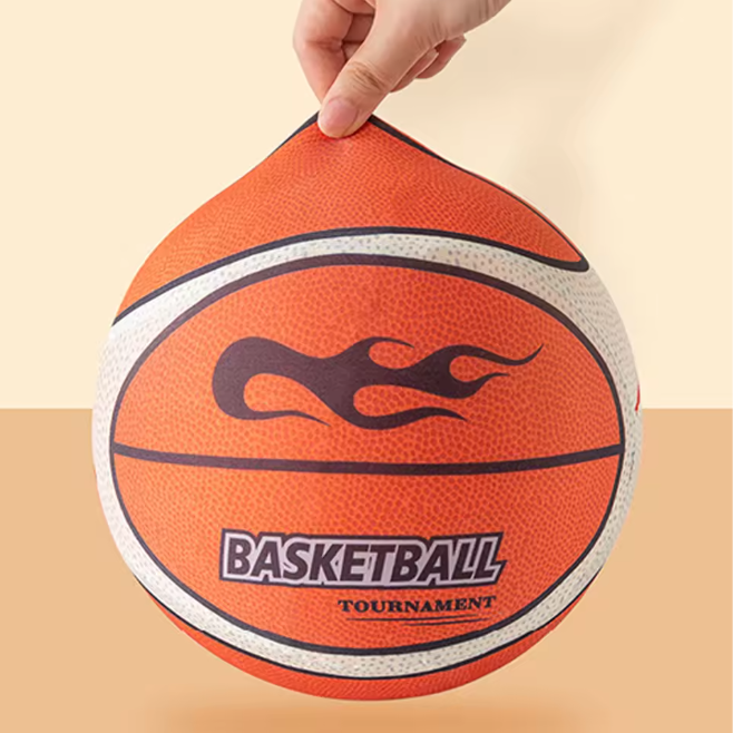 Stille Basketbal Maat 3/5/7 – Geluidloze Indoor Bal met Hoge Stuit en Duurzaam Foam