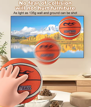 Stille Basketbal Maat 3/5/7 – Geluidloze Indoor Bal met Hoge Stuit en Duurzaam Foam