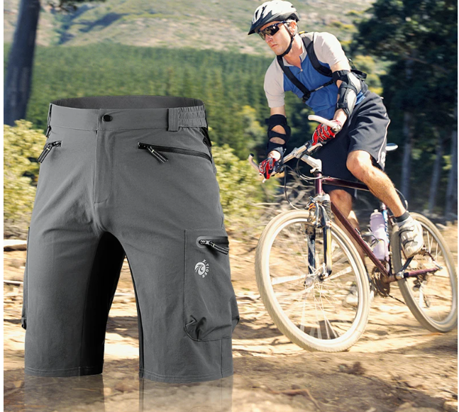 MTB Fietsbroek Heren – Ademend en Waterafstotend met Multi-Pockets voor Outdoor en Downhill