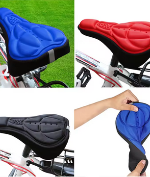 Fietszadel Hoes met Gel en Foam – Comfortabele en Ademende Zadelcover voor MTB en Racefiets