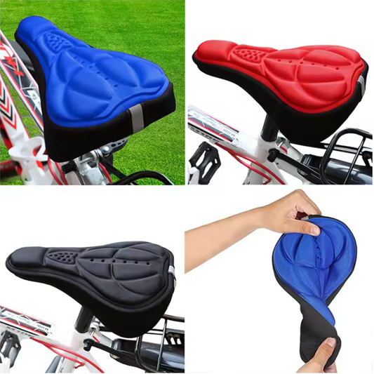 Fietszadel Hoes met Gel en Foam – Comfortabele en Ademende Zadelcover voor MTB en Racefiets