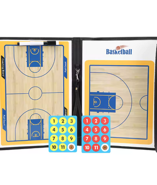 Basketbal Coachbord – Opvouwbaar Tactiekbord met Magneten & Marker