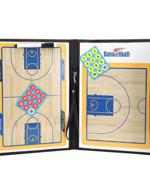 Basketbal Coachbord – Opvouwbaar Tactiekbord met Magneten & Marker