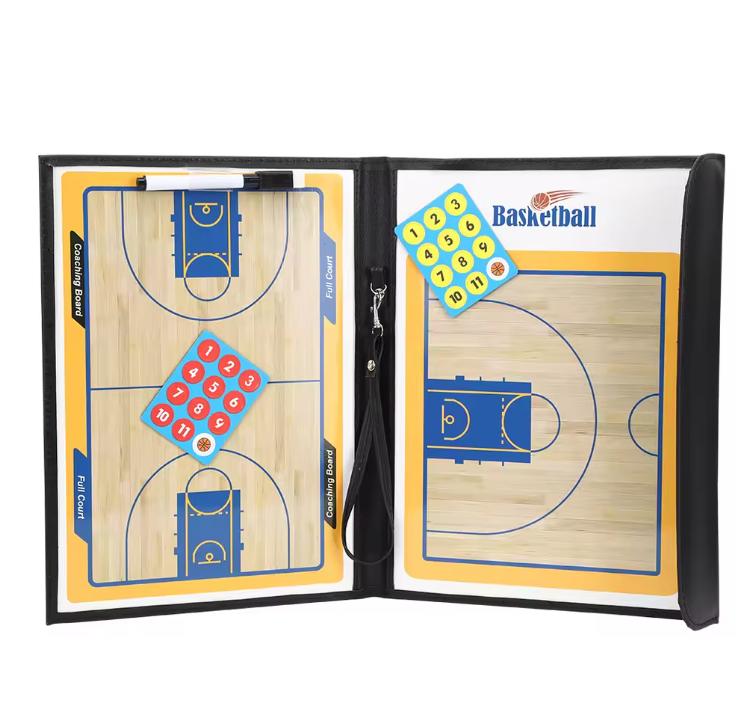 Basketbal Coachbord – Opvouwbaar Tactiekbord met Magneten & Marker