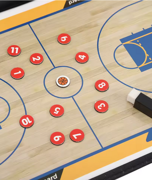 Basketbal Coachbord – Opvouwbaar Tactiekbord met Magneten & Marker